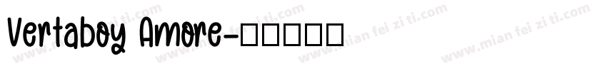 Vertaboy Amore字体转换